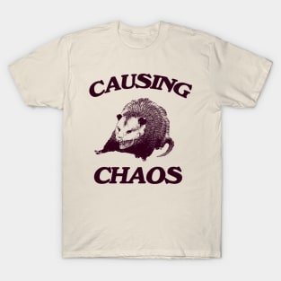 Opossum causing chaos shirt, Funny Possum Meme T-Shirt